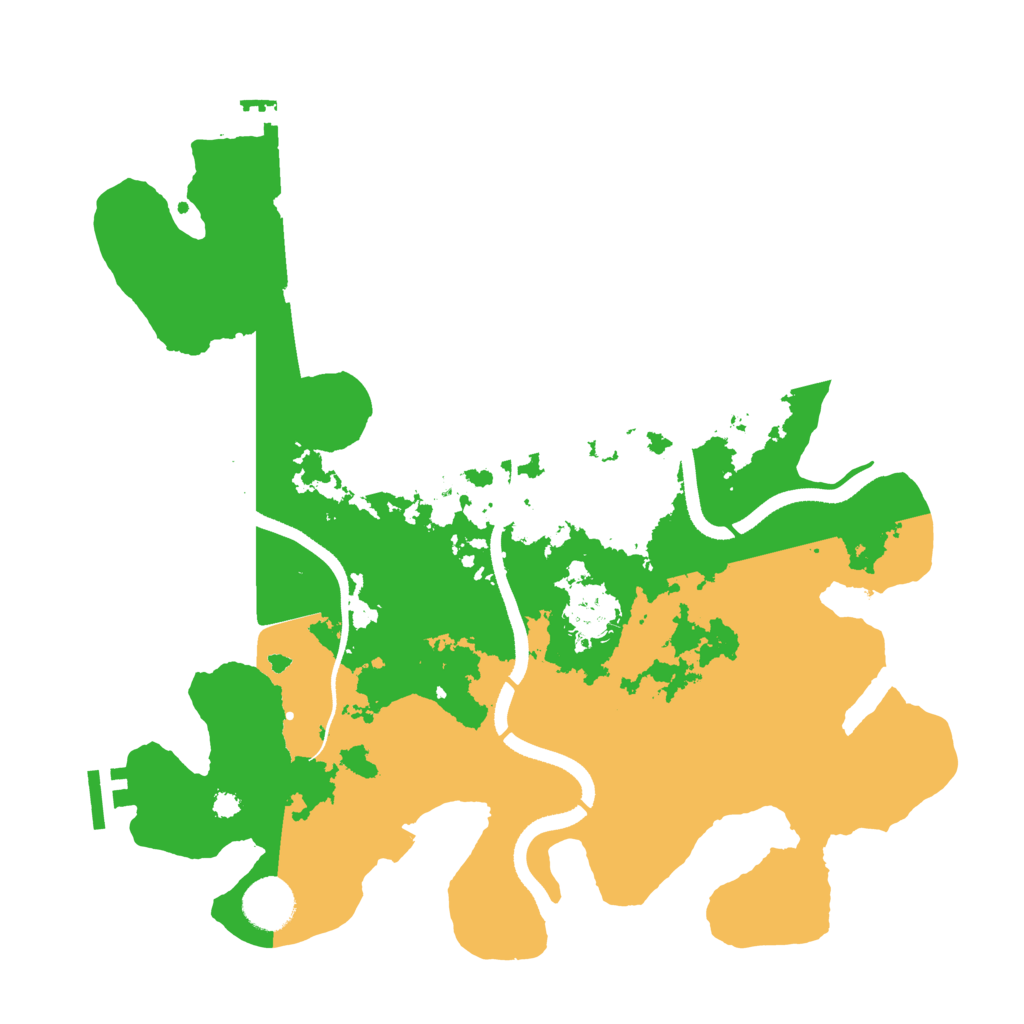 Biome Rust Map: Procedural Map, Size: 3500, Seed: 1056729513