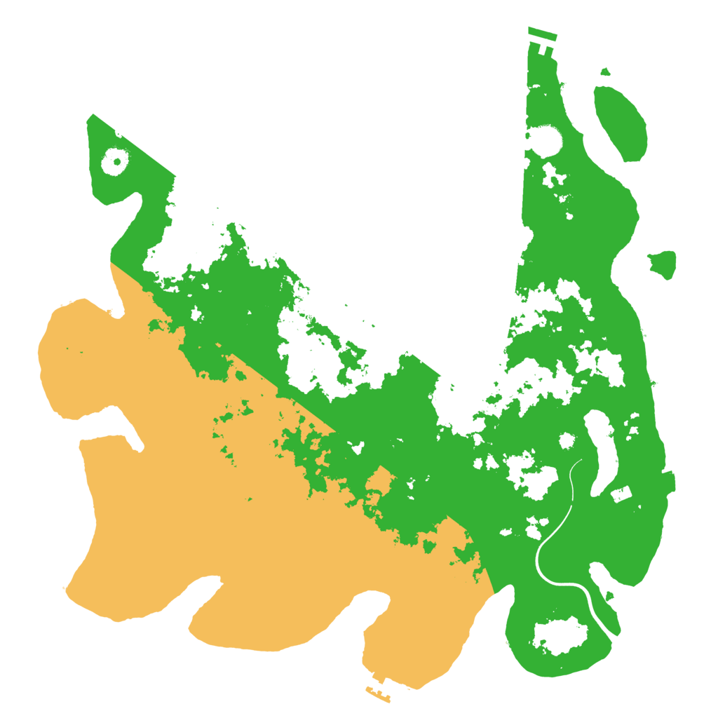 Biome Rust Map: Procedural Map, Size: 3999, Seed: 17028772