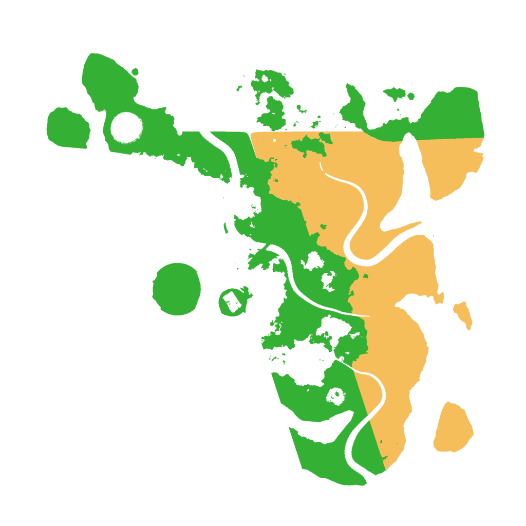 Biome Rust Map: Procedural Map, Size: 3000, Seed: 9365441