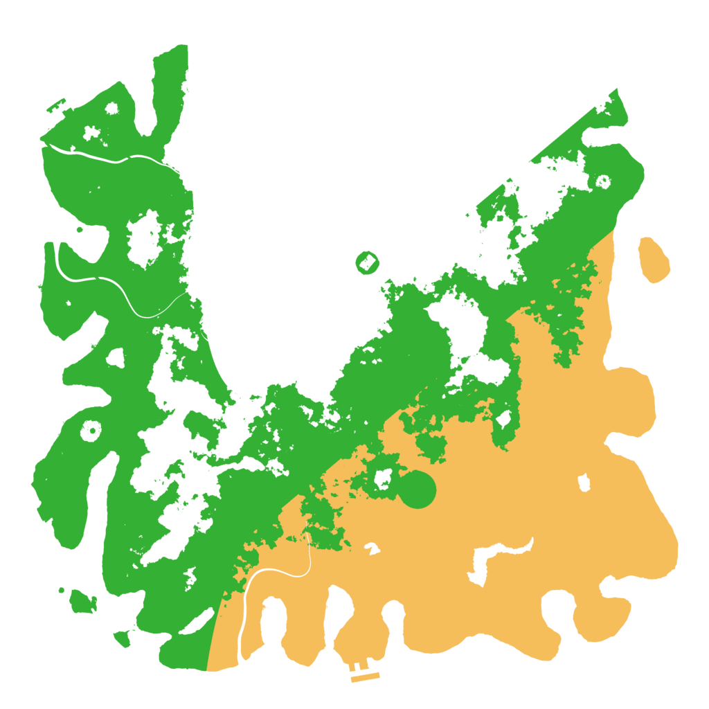 Biome Rust Map: Procedural Map, Size: 5000, Seed: 1707218628