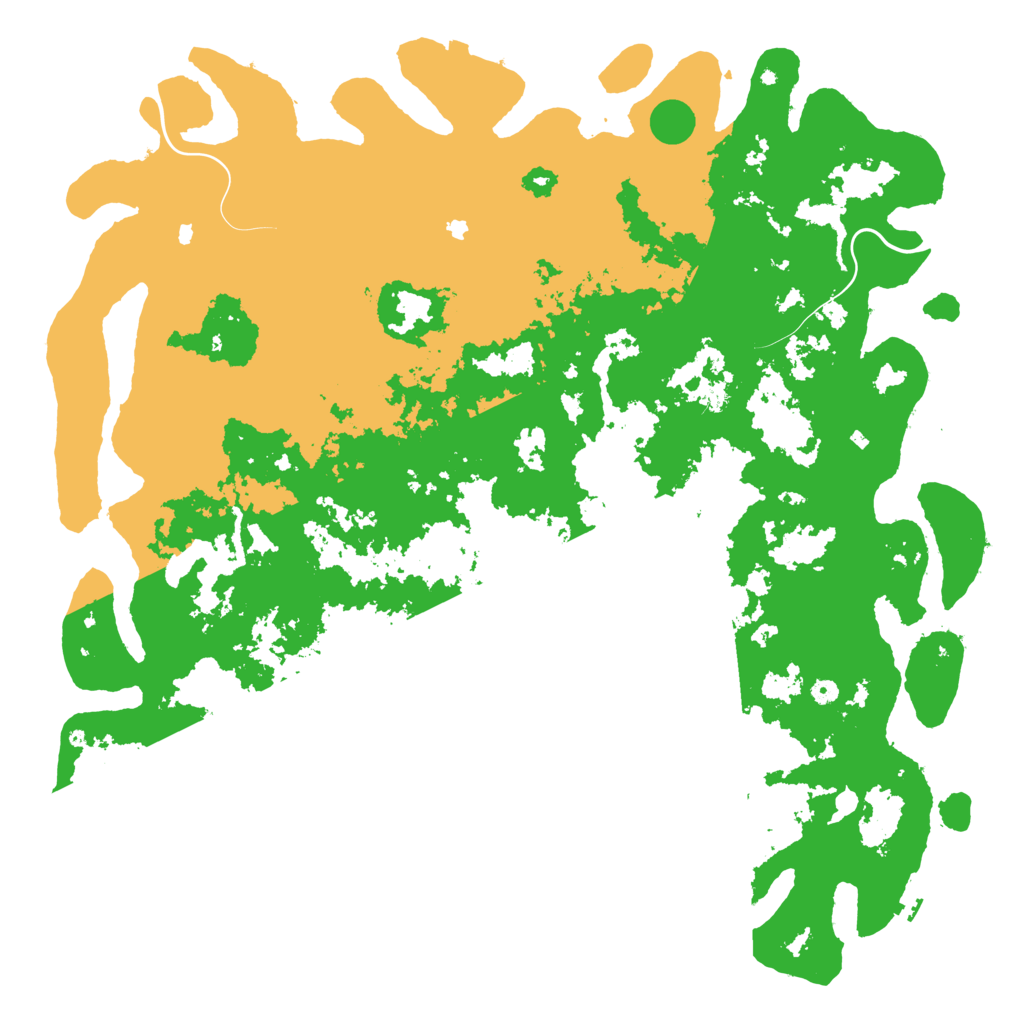 Biome Rust Map: Procedural Map, Size: 6000, Seed: 15005080
