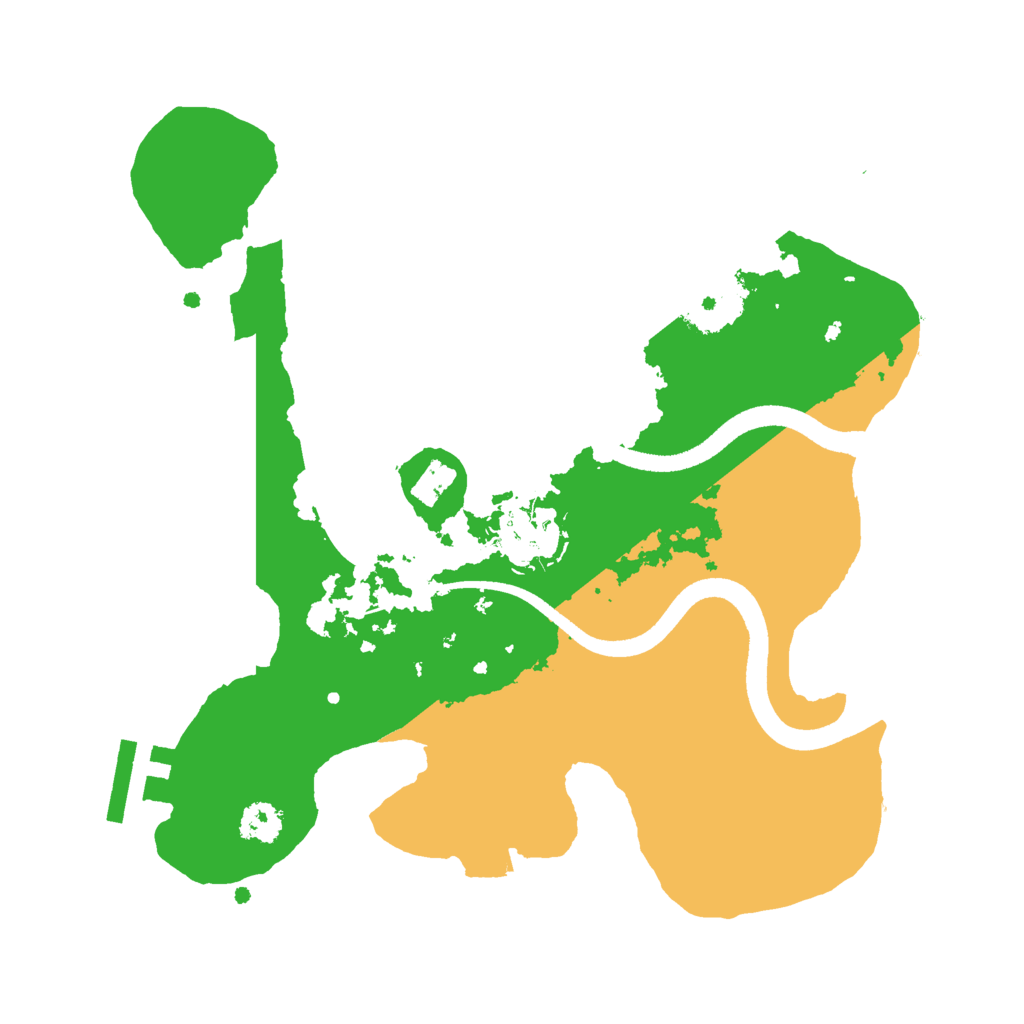 Biome Rust Map: Procedural Map, Size: 2500, Seed: 1248485422