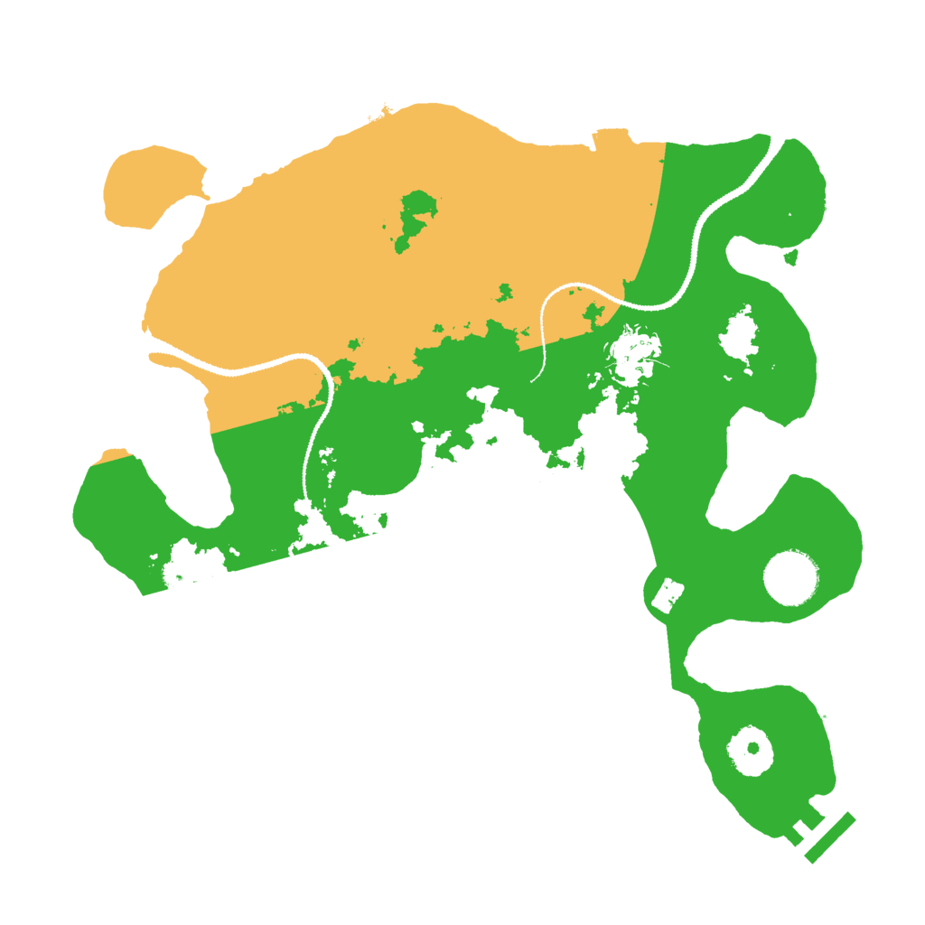 Biome Rust Map: Procedural Map, Size: 3000, Seed: 77526
