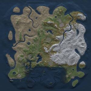 Thumbnail Rust Map: Procedural Map, Size: 4800, Seed: 1696298471, 15 Monuments