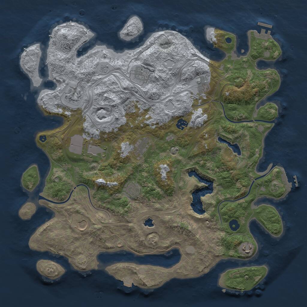 Rust Map: Procedural Map, Size: 4250, Seed: 586448653, 15 Monuments