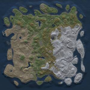 Thumbnail Rust Map: Procedural Map, Size: 4800, Seed: 712968626, 15 Monuments