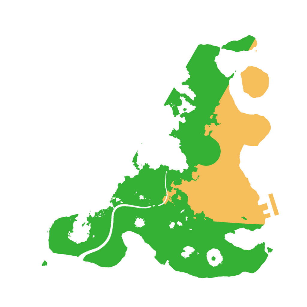 Biome Rust Map: Procedural Map, Size: 2800, Seed: 229732381