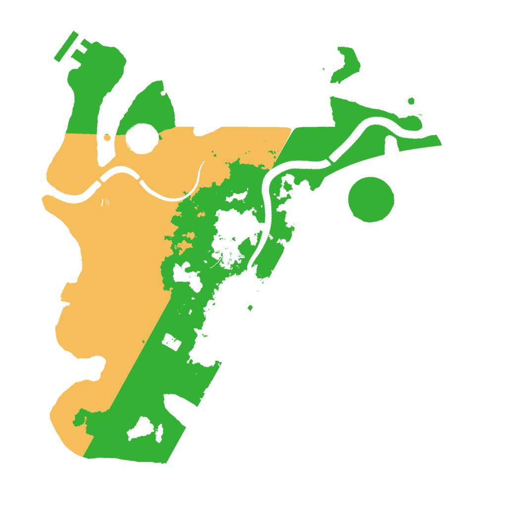 Biome Rust Map: Procedural Map, Size: 3000, Seed: 1401100988