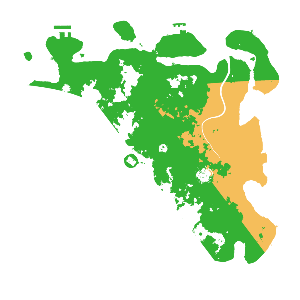Biome Rust Map: Procedural Map, Size: 3500, Seed: 1122757236
