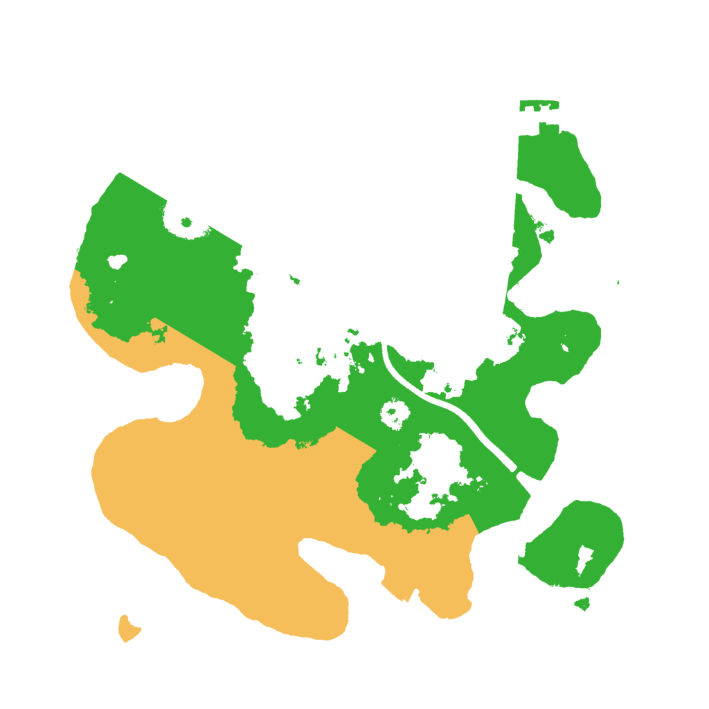 Biome Rust Map: Procedural Map, Size: 2500, Seed: 363270958