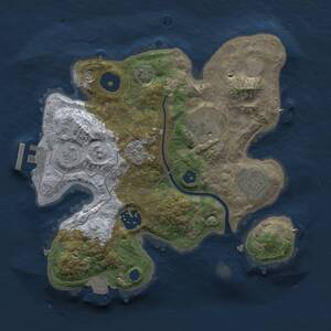 Thumbnail Rust Map: Procedural Map, Size: 2500, Seed: 996580762, 8 Monuments