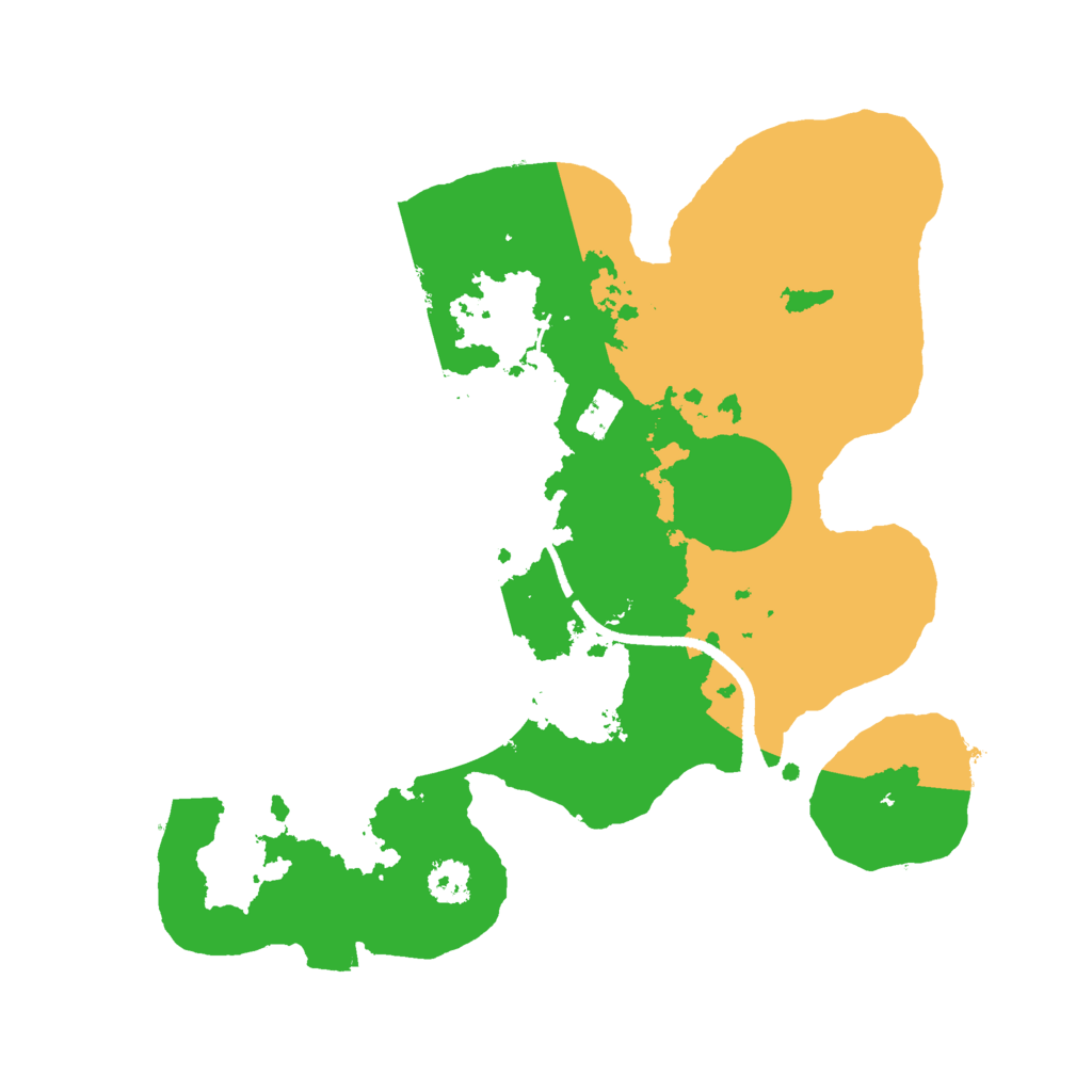 Biome Rust Map: Procedural Map, Size: 2500, Seed: 996580762