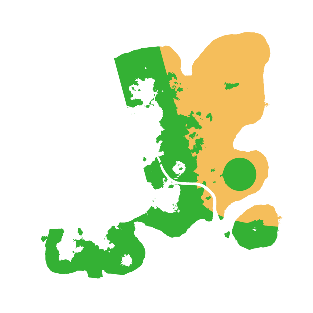 Biome Rust Map: Procedural Map, Size: 2500, Seed: 996580762