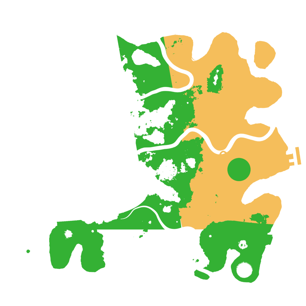 Biome Rust Map: Procedural Map, Size: 3500, Seed: 921441081