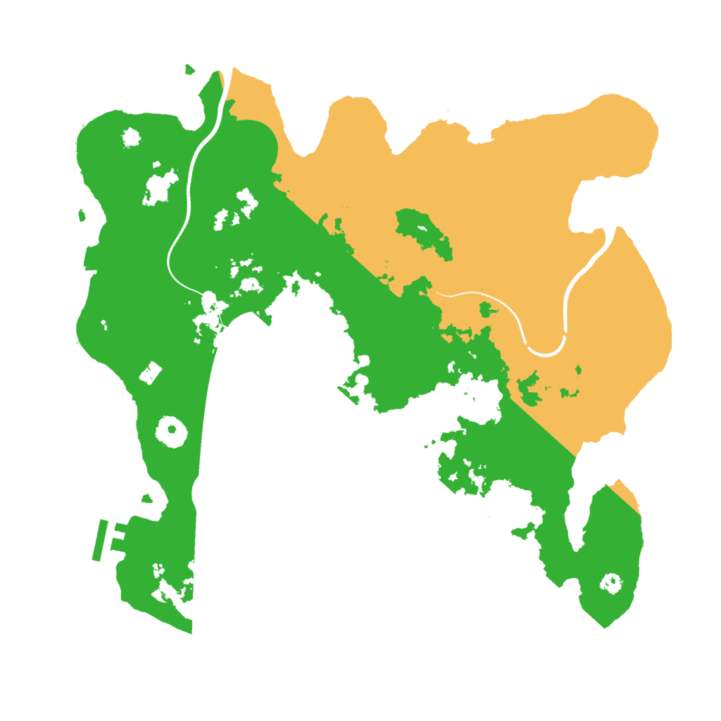 Biome Rust Map: Procedural Map, Size: 3500, Seed: 6758658
