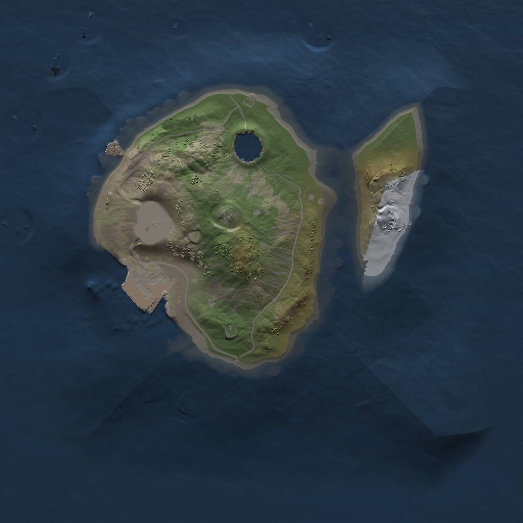 Rust Map: Procedural Map, Size: 1500, Seed: 1148734572, 1 Monuments