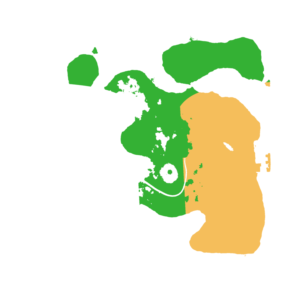Biome Rust Map: Procedural Map, Size: 2500, Seed: 514366444