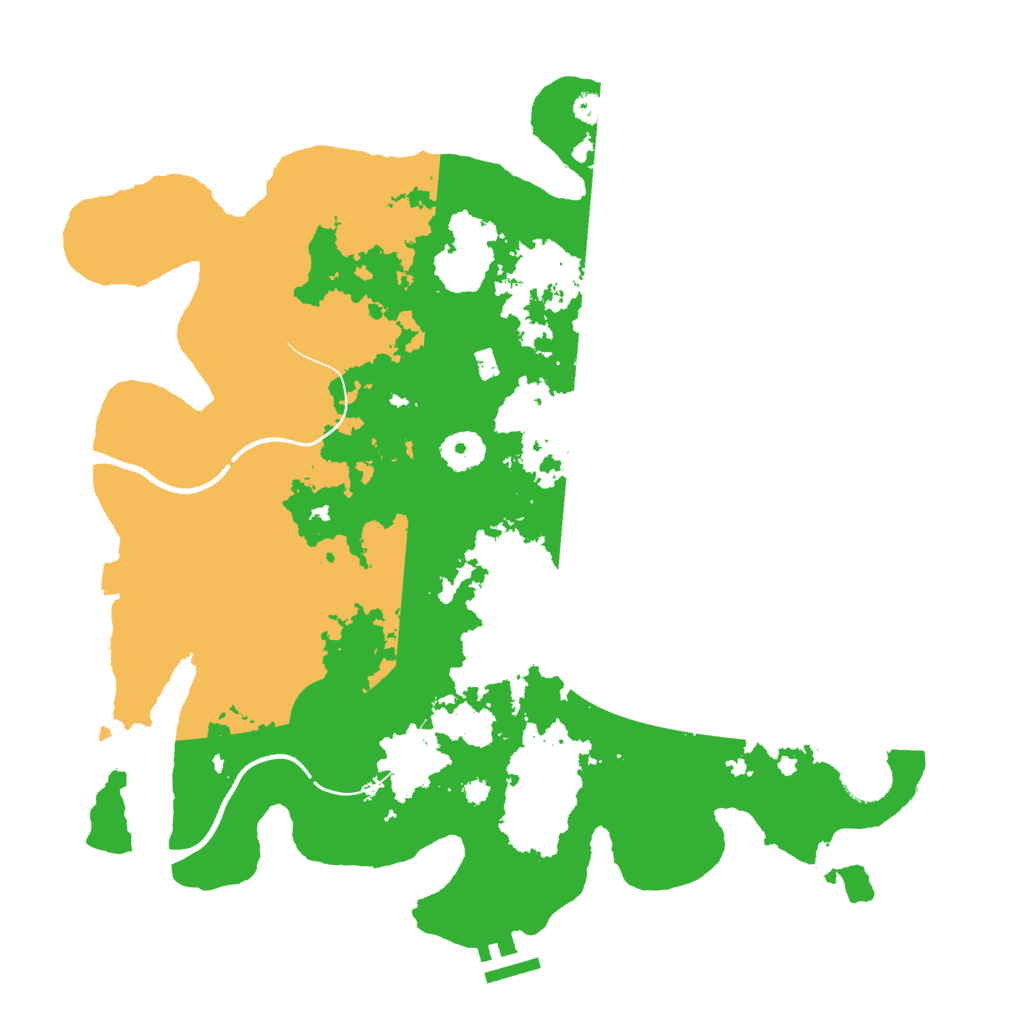 Biome Rust Map: Procedural Map, Size: 3700, Seed: 1836786697