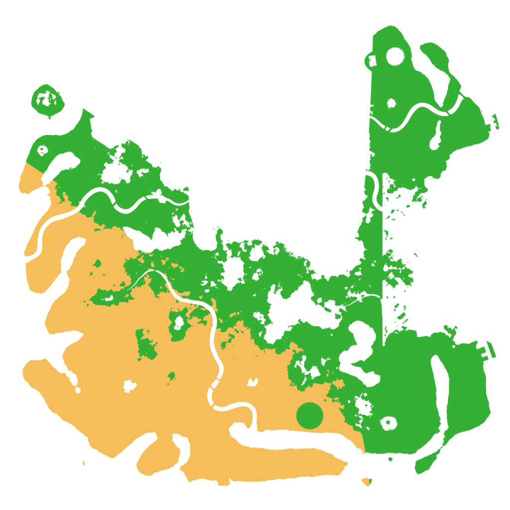 Biome Rust Map: Procedural Map, Size: 5000, Seed: 1610398782