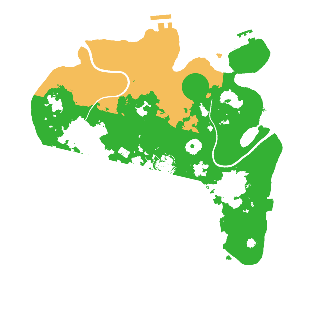 Biome Rust Map: Procedural Map, Size: 3000, Seed: 456435