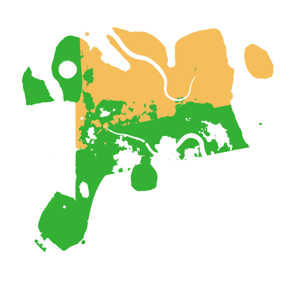 Biome Rust Map: Procedural Map, Size: 3000, Seed: 966620367
