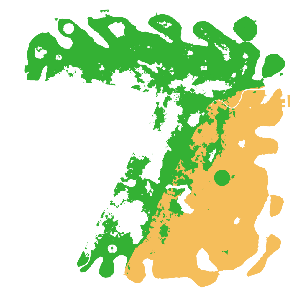 Biome Rust Map: Procedural Map, Size: 5000, Seed: 12354