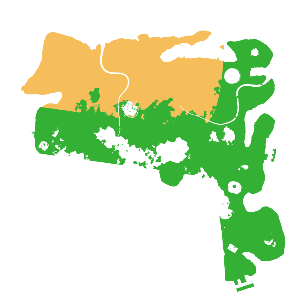 Biome Rust Map: Procedural Map, Size: 3500, Seed: 527529980