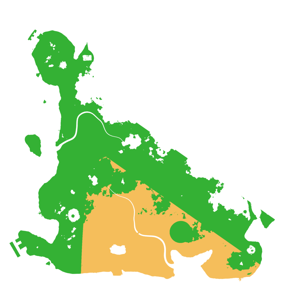 Biome Rust Map: Procedural Map, Size: 3700, Seed: 1330039895