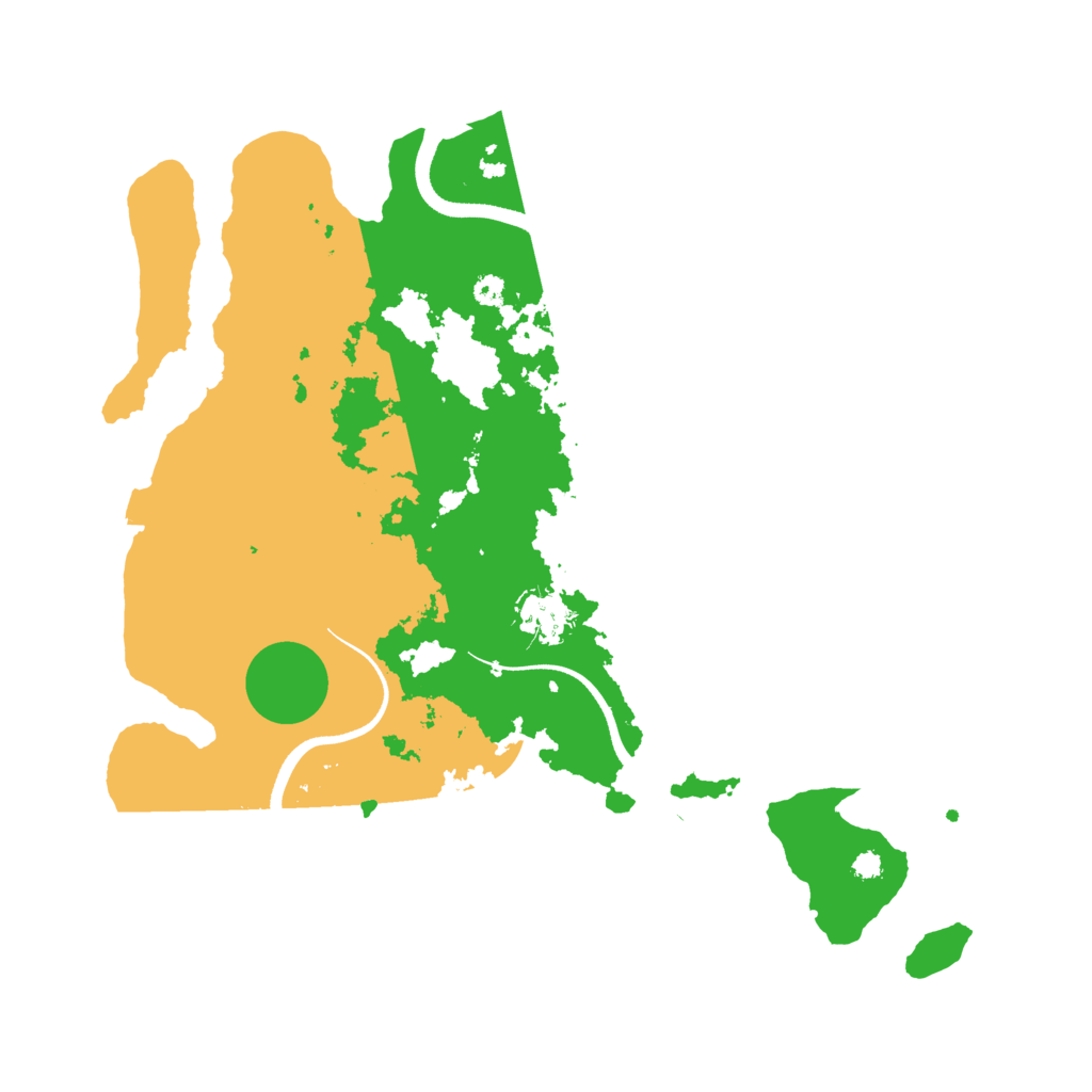 Biome Rust Map: Procedural Map, Size: 3500, Seed: 14254