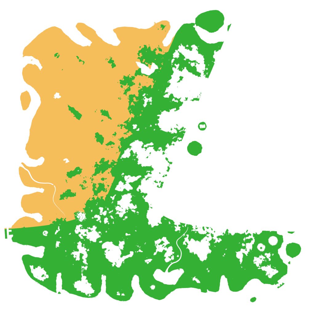 Biome Rust Map: Procedural Map, Size: 6000, Seed: 186520011
