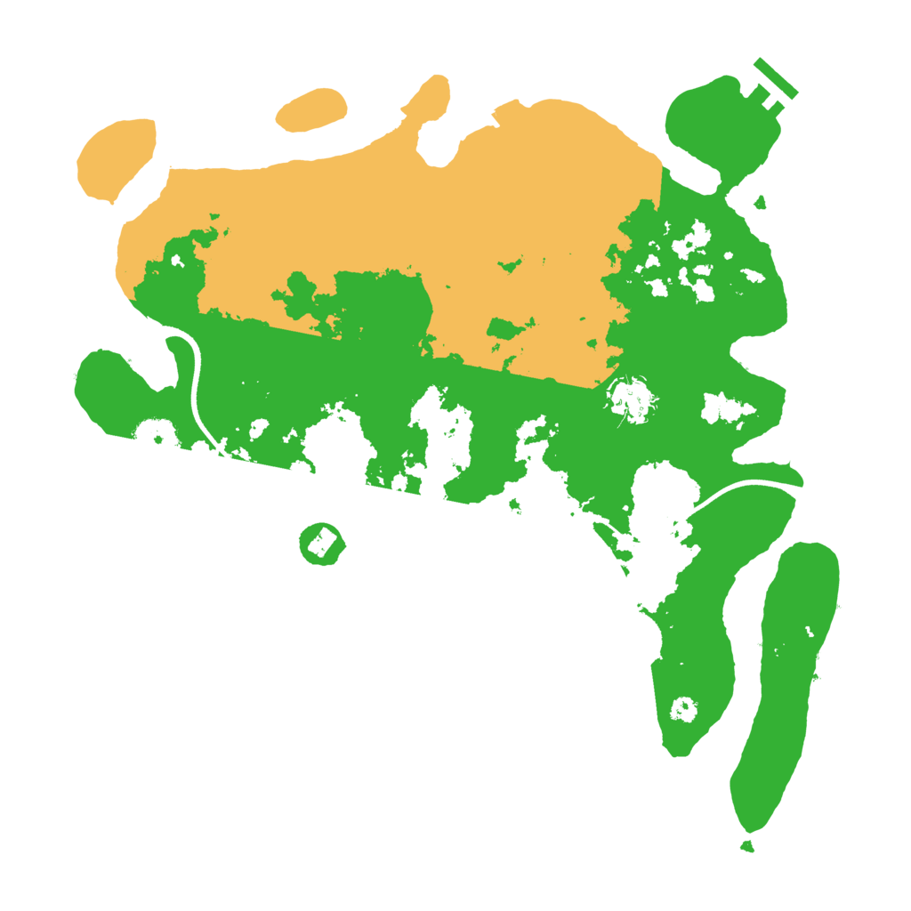 Biome Rust Map: Procedural Map, Size: 3500, Seed: 1433158526