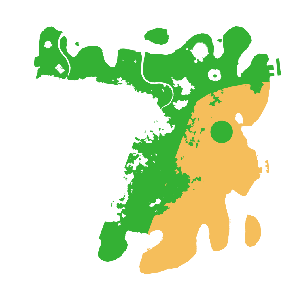 Biome Rust Map: Procedural Map, Size: 3500, Seed: 26634