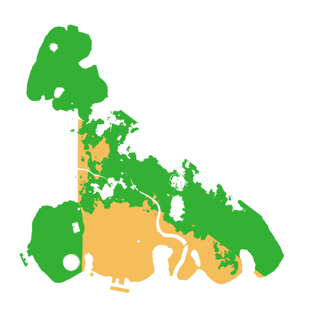 Biome Rust Map: Procedural Map, Size: 3333, Seed: 17387