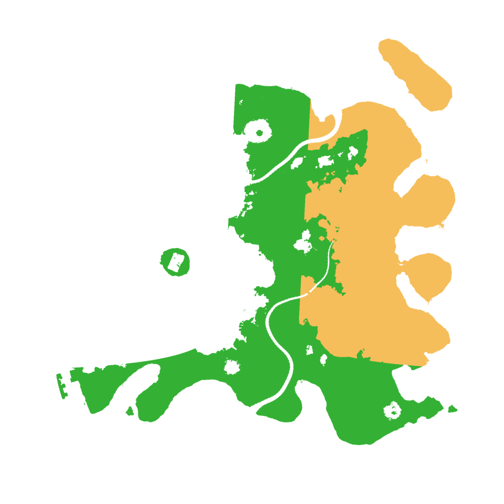 Biome Rust Map: Procedural Map, Size: 3000, Seed: 448252517