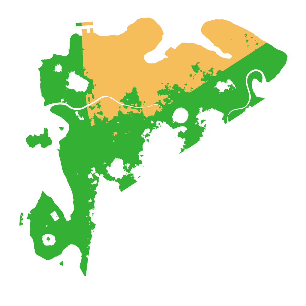 Biome Rust Map: Procedural Map, Size: 3600, Seed: 3201