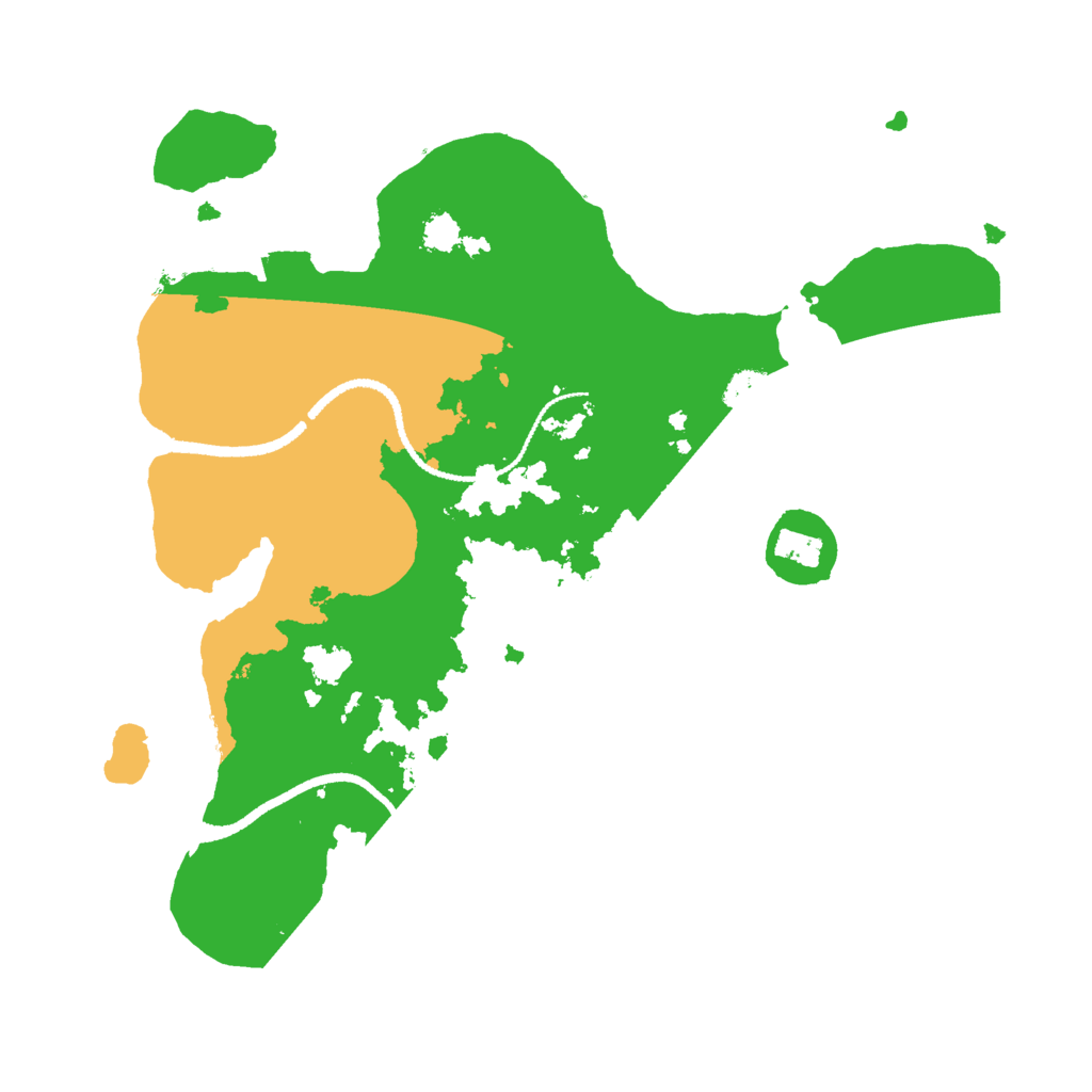 Biome Rust Map: Procedural Map, Size: 2599, Seed: 99999