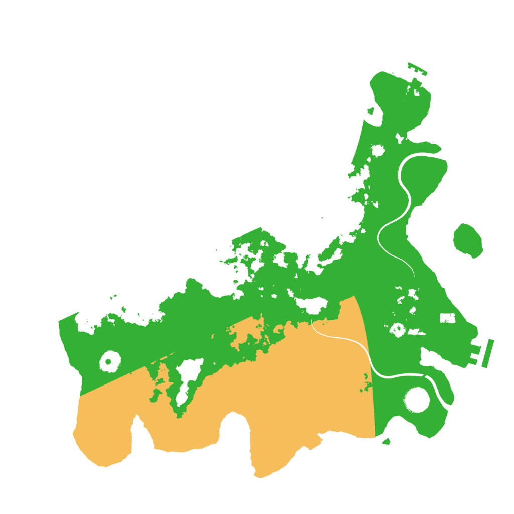 Biome Rust Map: Procedural Map, Size: 3600, Seed: 13112