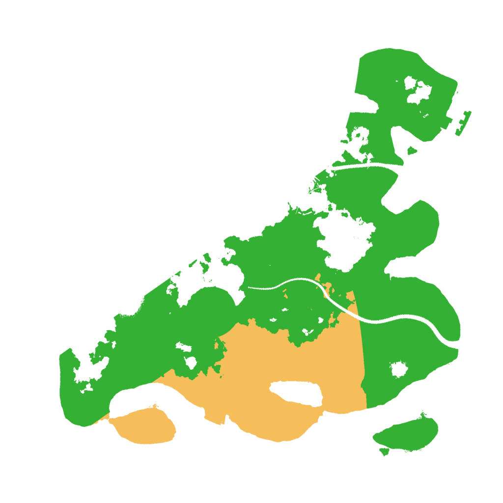 Biome Rust Map: Procedural Map, Size: 2799, Seed: 5598