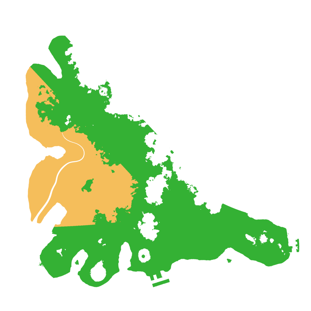 Biome Rust Map: Procedural Map, Size: 3600, Seed: 23112