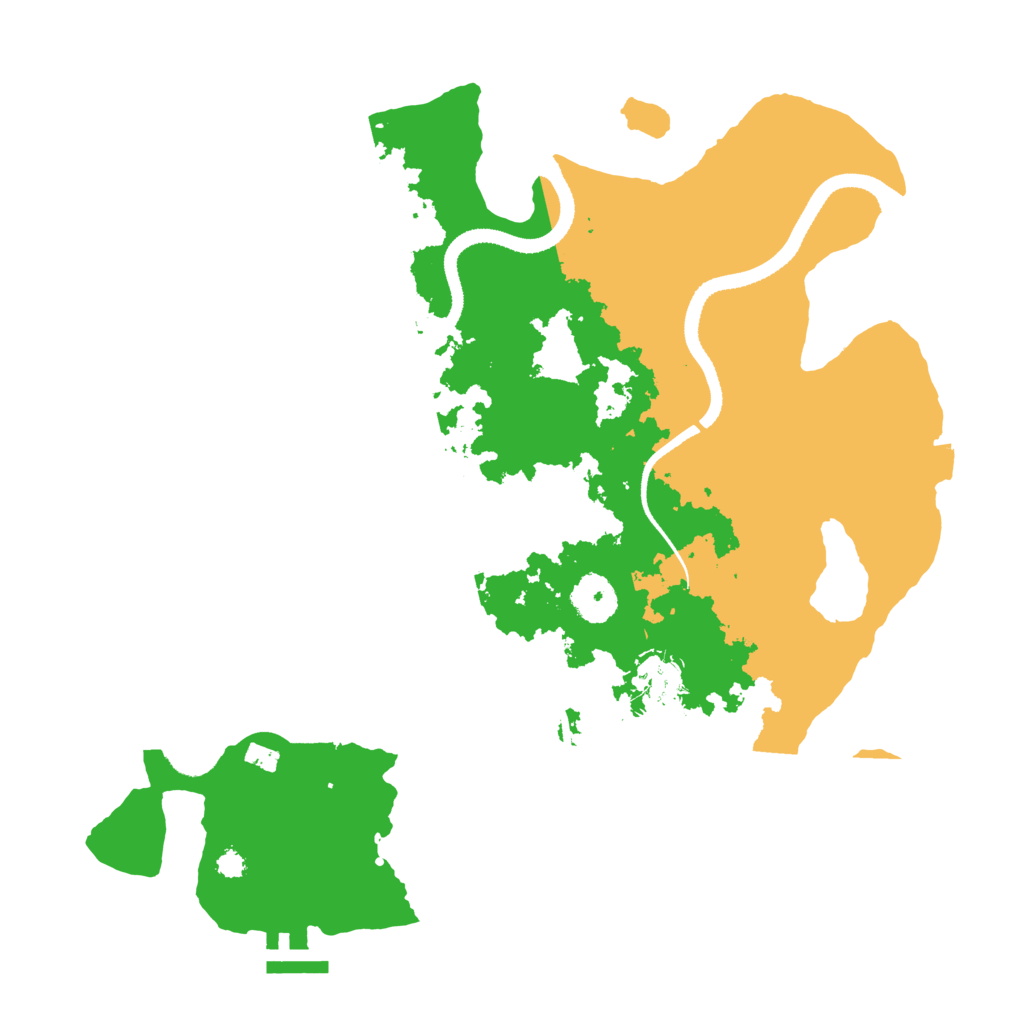 Biome Rust Map: Procedural Map, Size: 3325, Seed: 31999