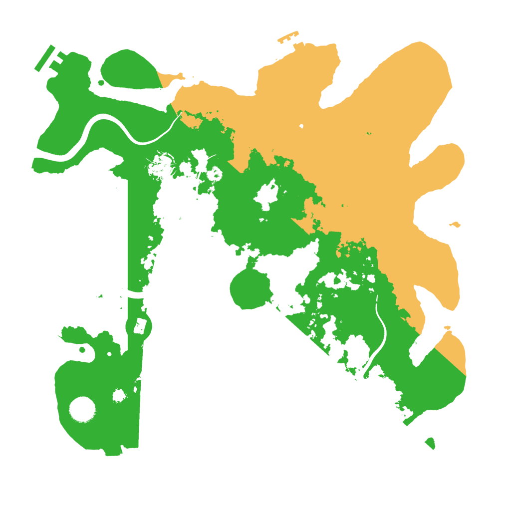 Biome Rust Map: Procedural Map, Size: 3500, Seed: 20007
