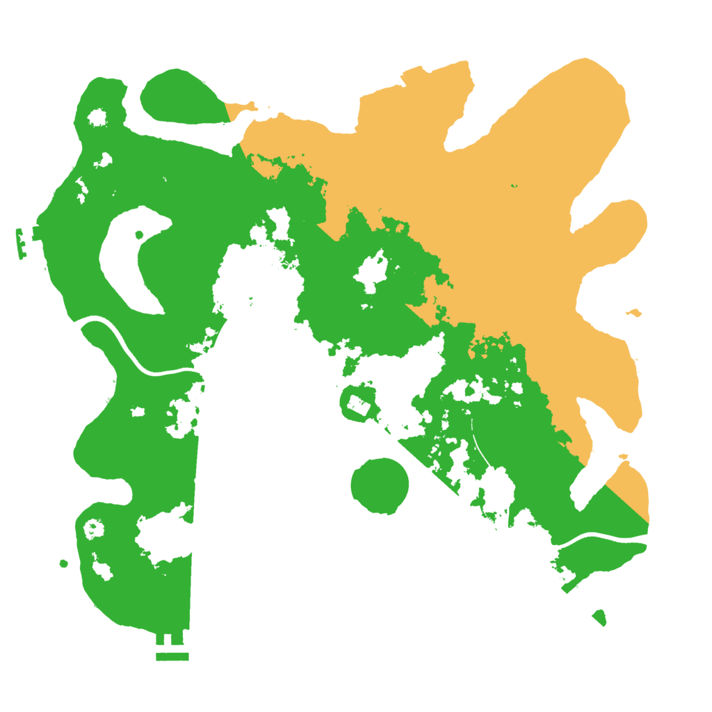 Biome Rust Map: Procedural Map, Size: 3500, Seed: 20007