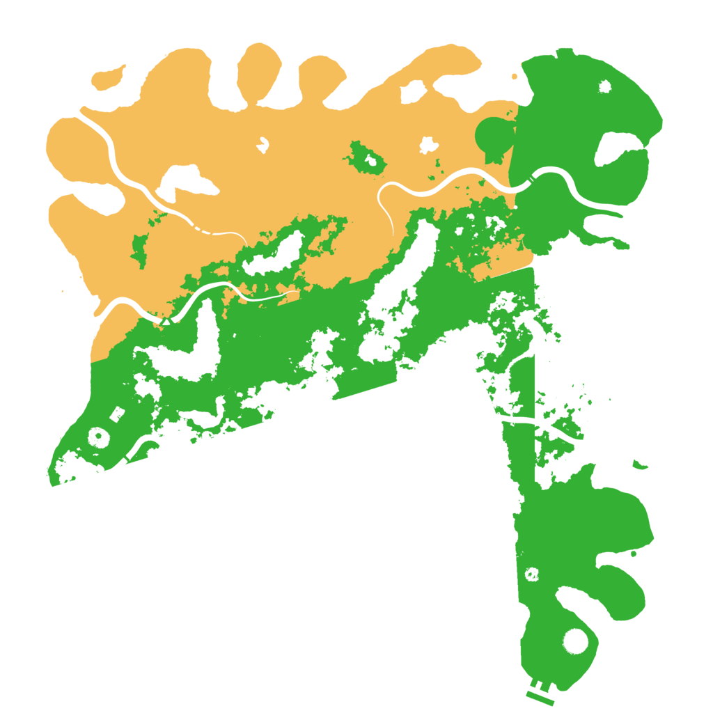 Biome Rust Map: Procedural Map, Size: 5000, Seed: 10420