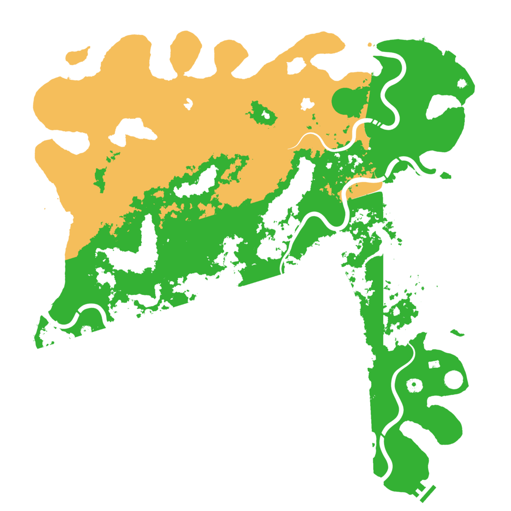 Biome Rust Map: Procedural Map, Size: 5000, Seed: 10420