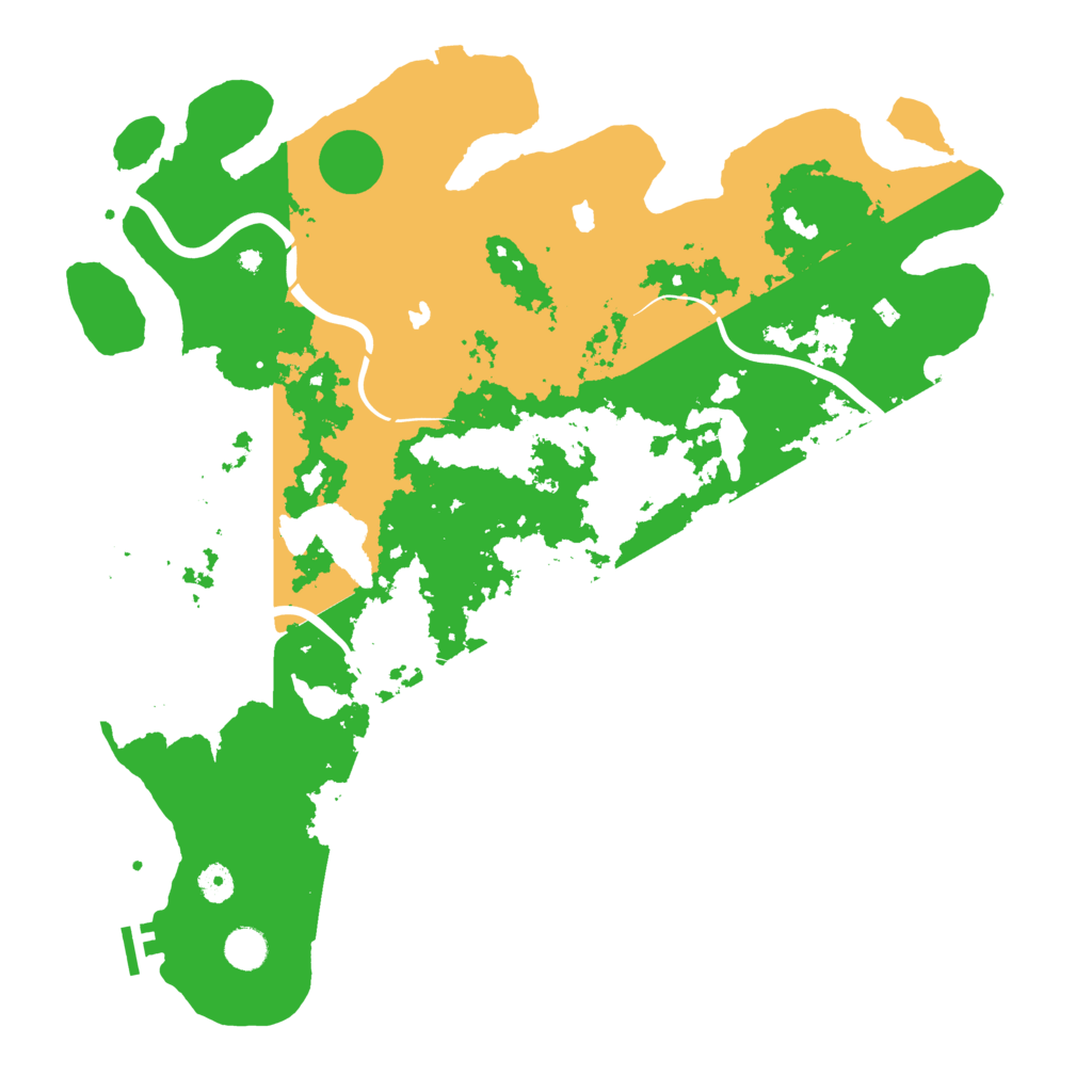 Biome Rust Map: Procedural Map, Size: 4500, Seed: 1847079399