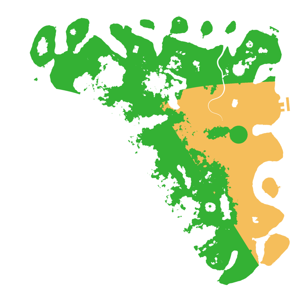 Biome Rust Map: Procedural Map, Size: 4500, Seed: 61224