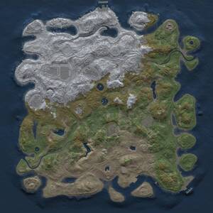 Thumbnail Rust Map: Procedural Map, Size: 4500, Seed: 154798321, 15 Monuments