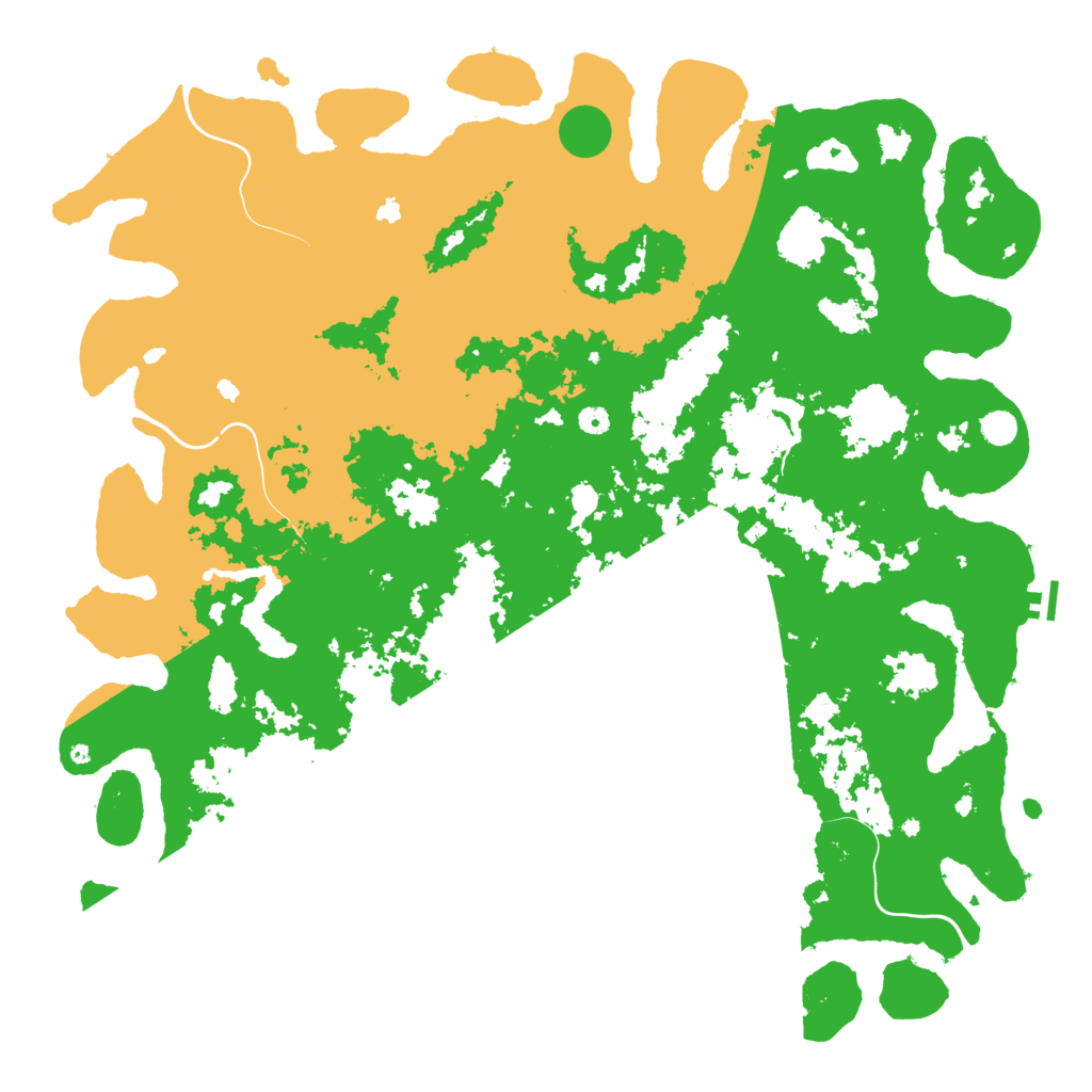 Biome Rust Map: Procedural Map, Size: 5500, Seed: 154535155