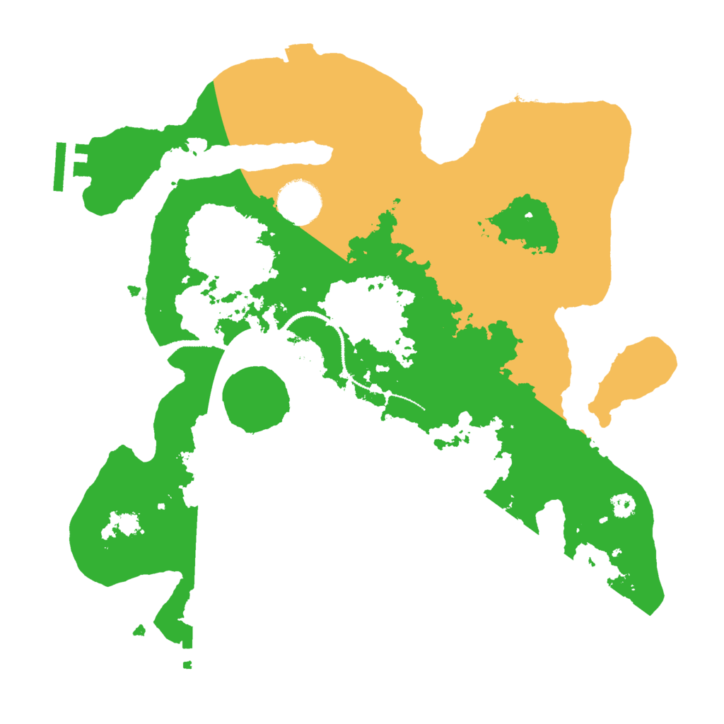 Biome Rust Map: Procedural Map, Size: 3000, Seed: 1828416554