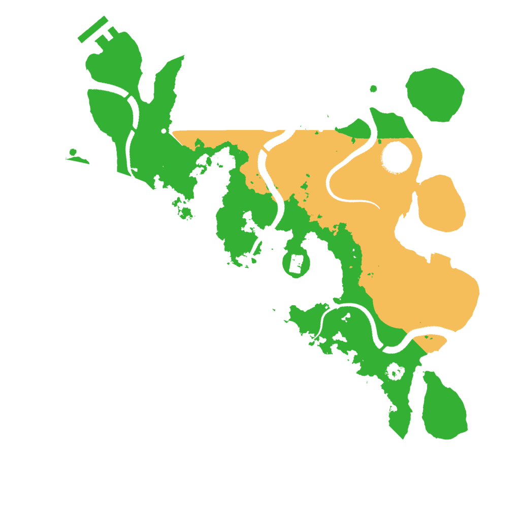 Biome Rust Map: Procedural Map, Size: 3000, Seed: 1336879535